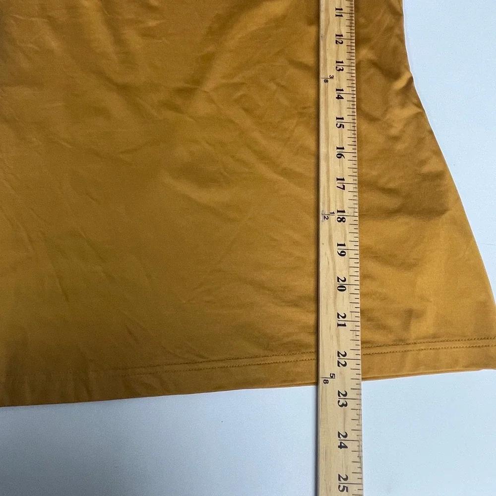 Anne Fontaine Cintia H19 Camisole Tank Top Sz 40 Ochre Yellow Minimalist Luxury